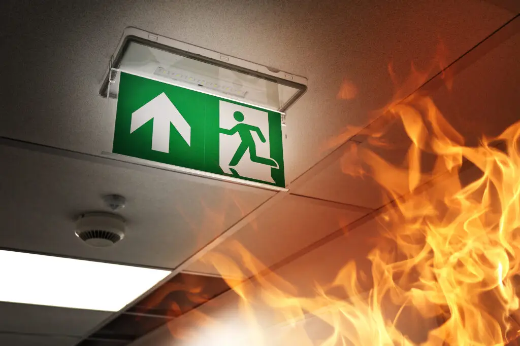 Fire,Alarm,In,A,Modern,Building